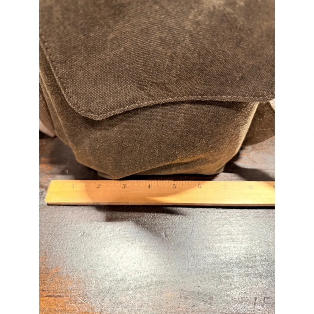 Peacechaos Canvas Camera Backpack Vintage Style‎ Army Green